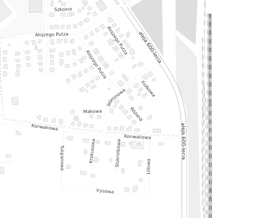Mapa z adresem organizacji