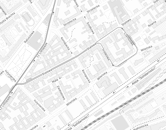 Mapa z adresem organizacji