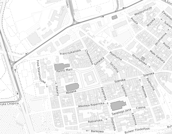 Mapa z adresem organizacji