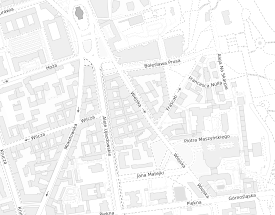 Mapa z adresem organizacji