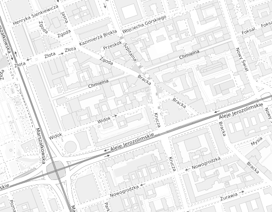 Mapa z adresem organizacji