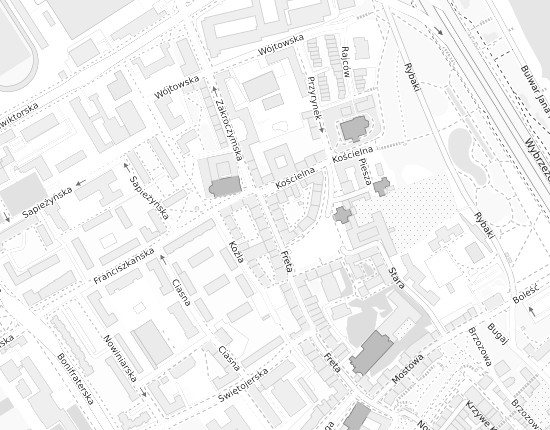 Mapa z adresem organizacji