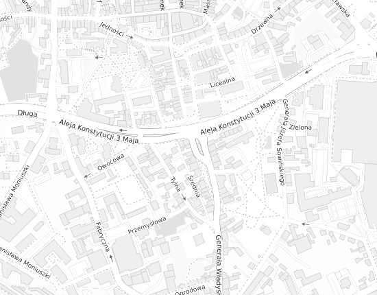 Mapa z adresem organizacji