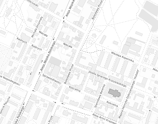 Mapa z adresem organizacji
