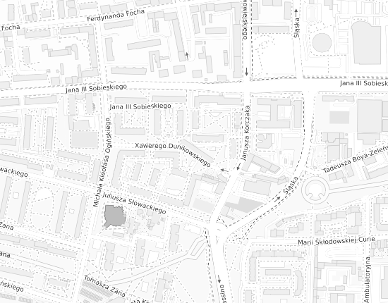 Mapa z adresem organizacji