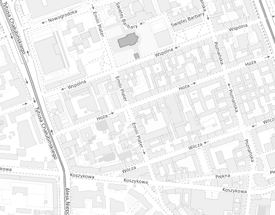 Mapa z adresem organizacji