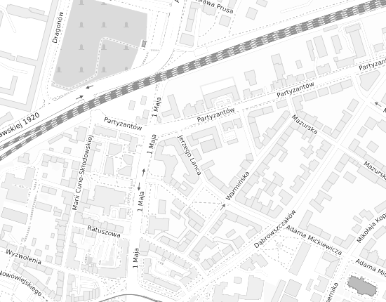 Mapa z adresem organizacji