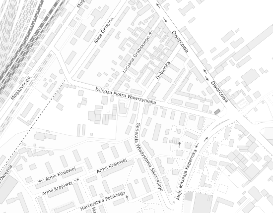 Mapa z adresem organizacji