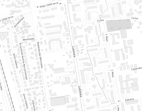 Mapa z adresem organizacji