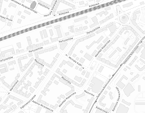 Mapa z adresem organizacji