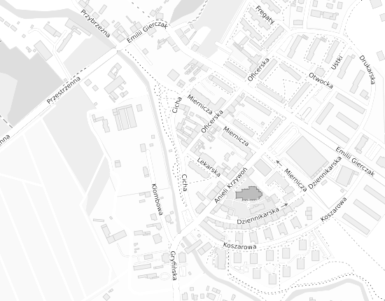 Mapa z adresem organizacji