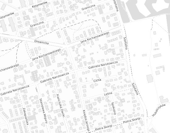 Mapa z adresem organizacji