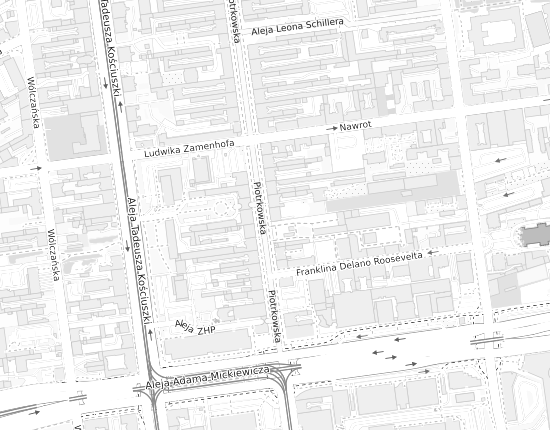 Mapa z adresem organizacji