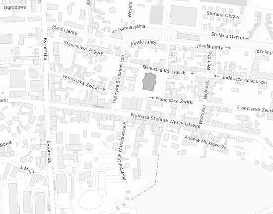 Mapa z adresem organizacji