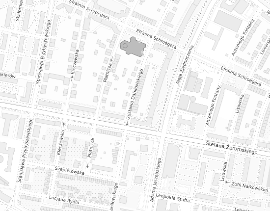 Mapa z adresem organizacji