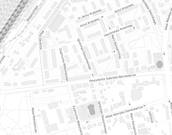 Mapa z adresem organizacji