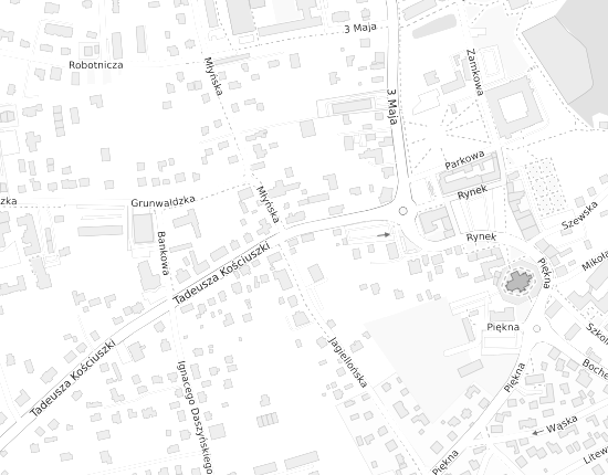 Mapa z adresem organizacji