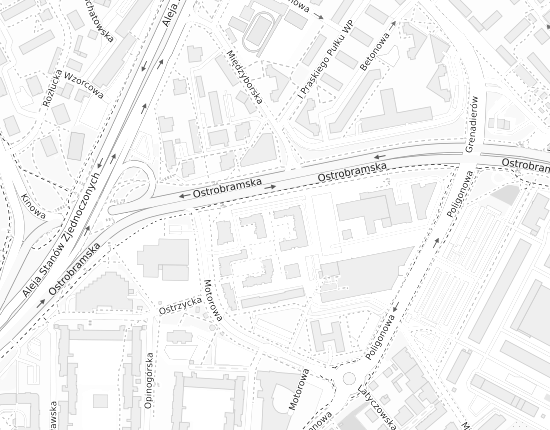 Mapa z adresem organizacji