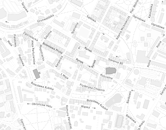 Mapa z adresem organizacji
