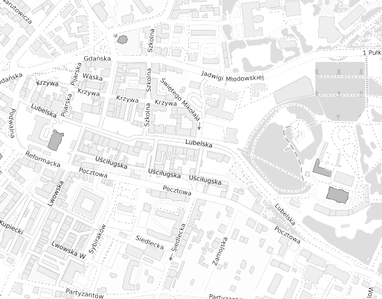 Mapa z adresem organizacji