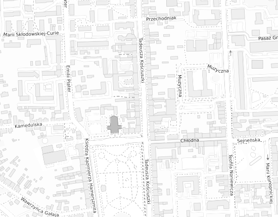 Mapa z adresem organizacji