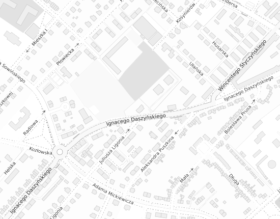 Mapa z adresem organizacji