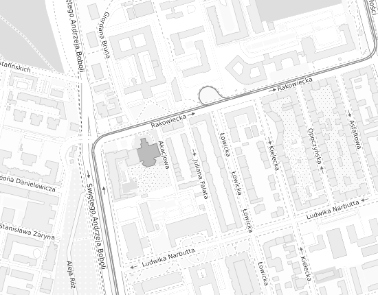 Mapa z adresem organizacji