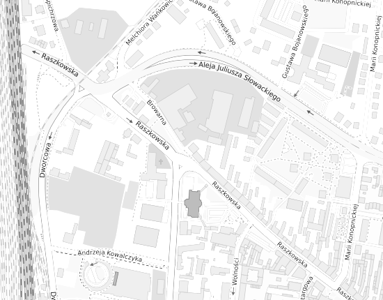 Mapa z adresem organizacji