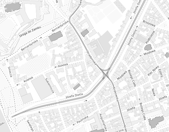 Mapa z adresem organizacji