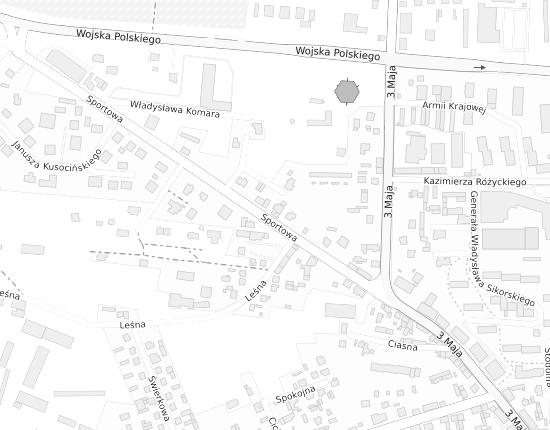 Mapa z adresem organizacji