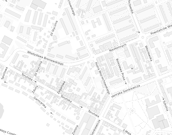 Mapa z adresem organizacji