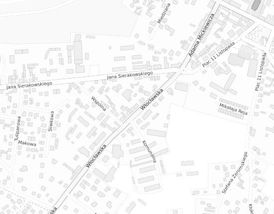 Mapa z adresem organizacji