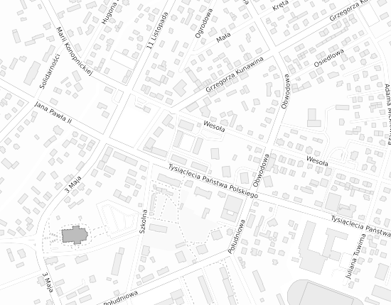 Mapa z adresem organizacji