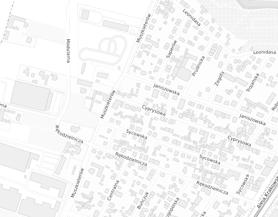 Mapa z adresem organizacji