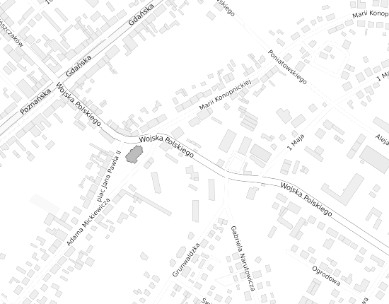 Mapa z adresem organizacji