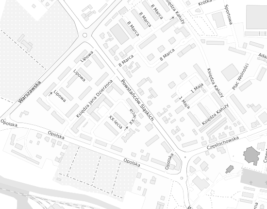 Mapa z adresem organizacji