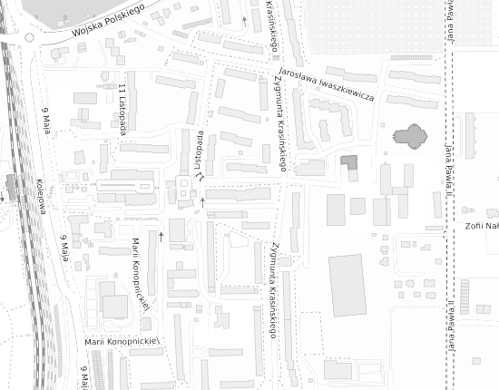 Mapa z adresem organizacji