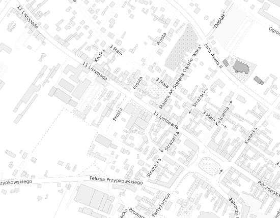 Mapa z adresem organizacji
