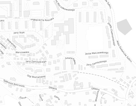 Mapa z adresem organizacji