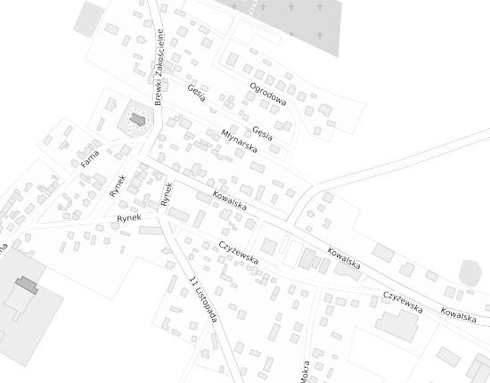 Mapa z adresem organizacji