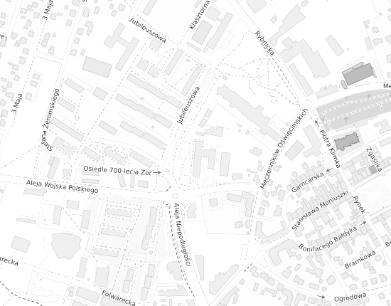 Mapa z adresem organizacji