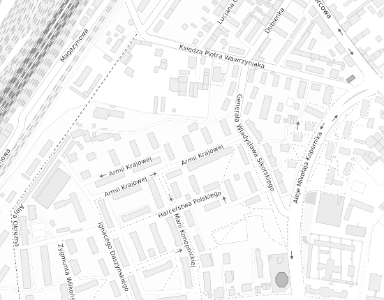 Mapa z adresem organizacji