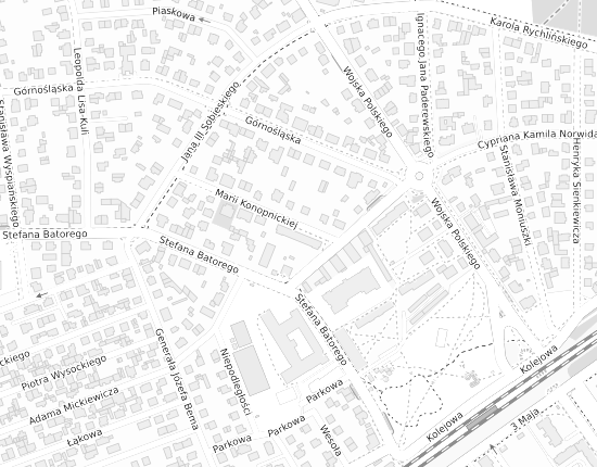 Mapa z adresem organizacji