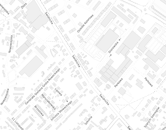 Mapa z adresem organizacji