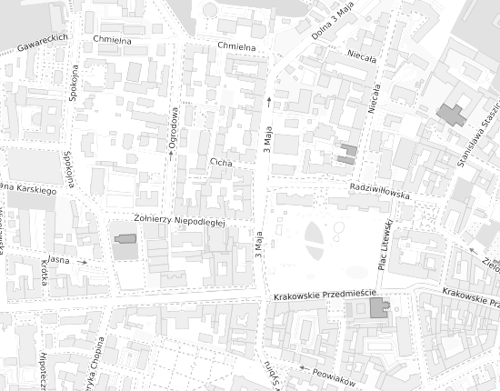 Mapa z adresem organizacji