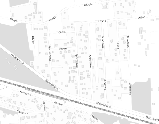 Mapa z adresem organizacji