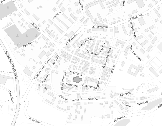 Mapa z adresem organizacji