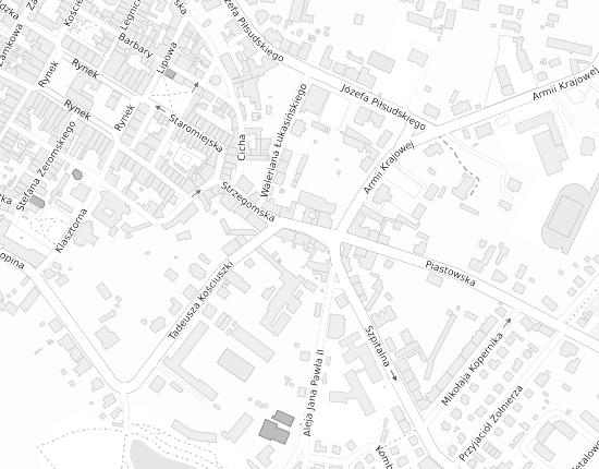 Mapa z adresem organizacji