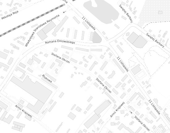 Mapa z adresem organizacji