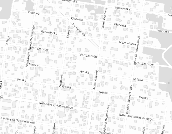 Mapa z adresem organizacji